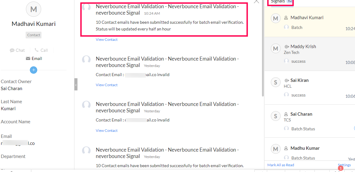 Neverbounce Email Validation For Zoho CRM